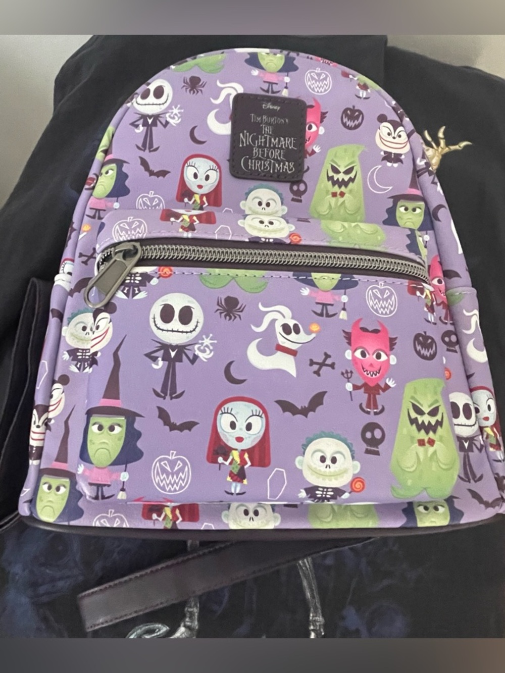 New The Nightmare Before Christmas Purple Character Mini Backpack
